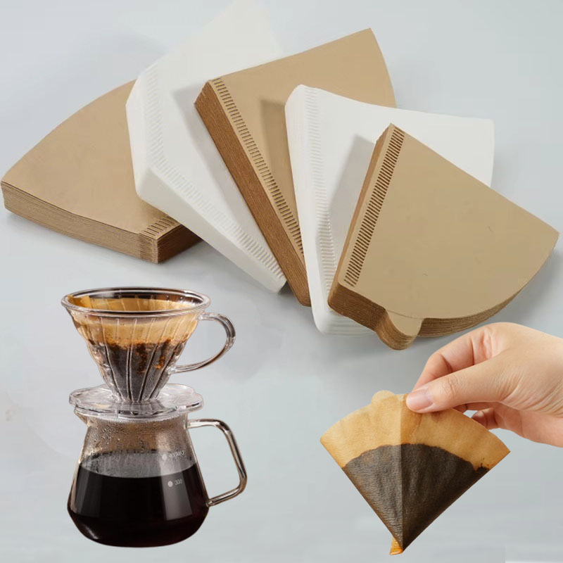 Coffee Equipment Distributor - 100pcs Coffee Filter Paper Disposable Natural