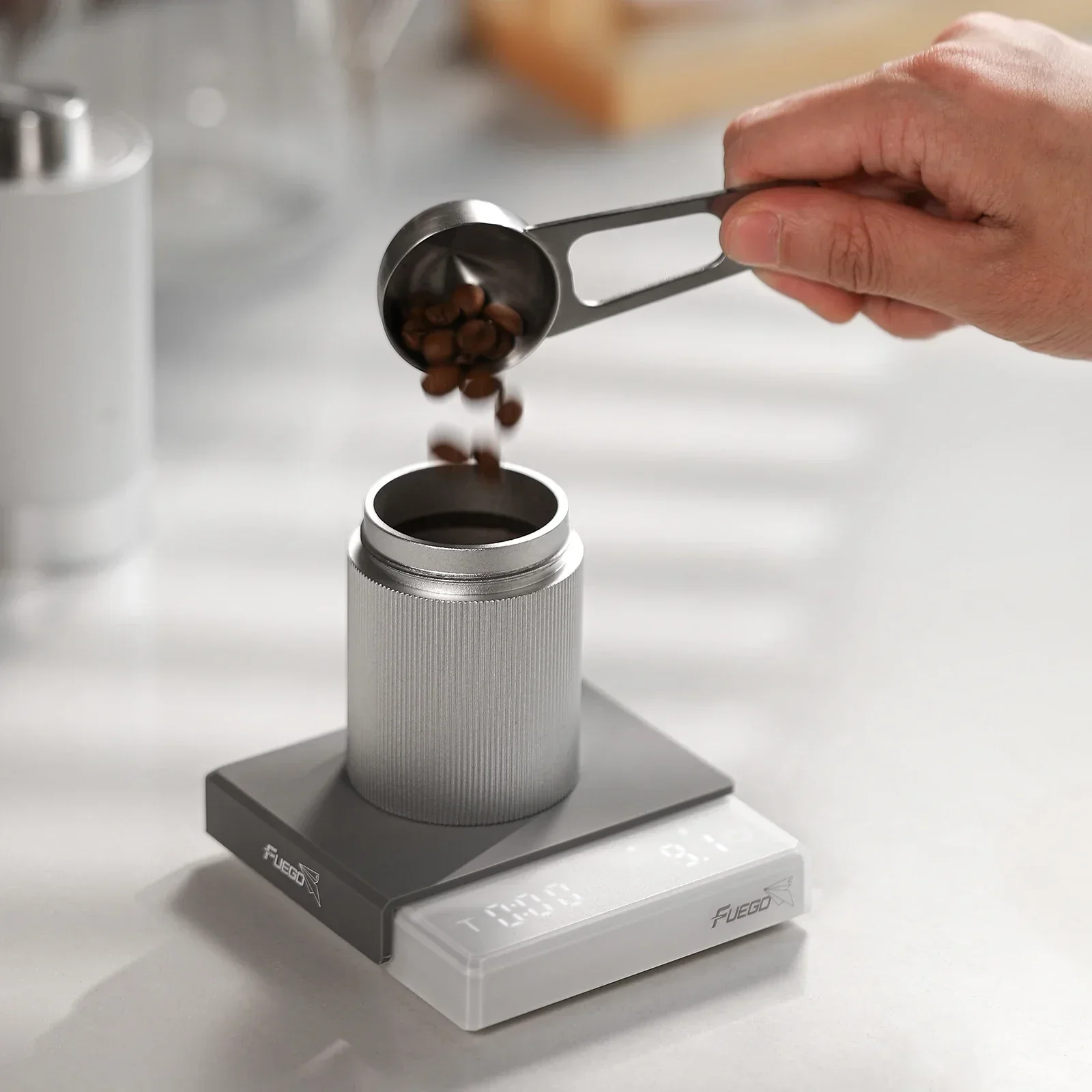 Scale Drip Timer - Kitchen Coffee Scale with Timer Rechargeable