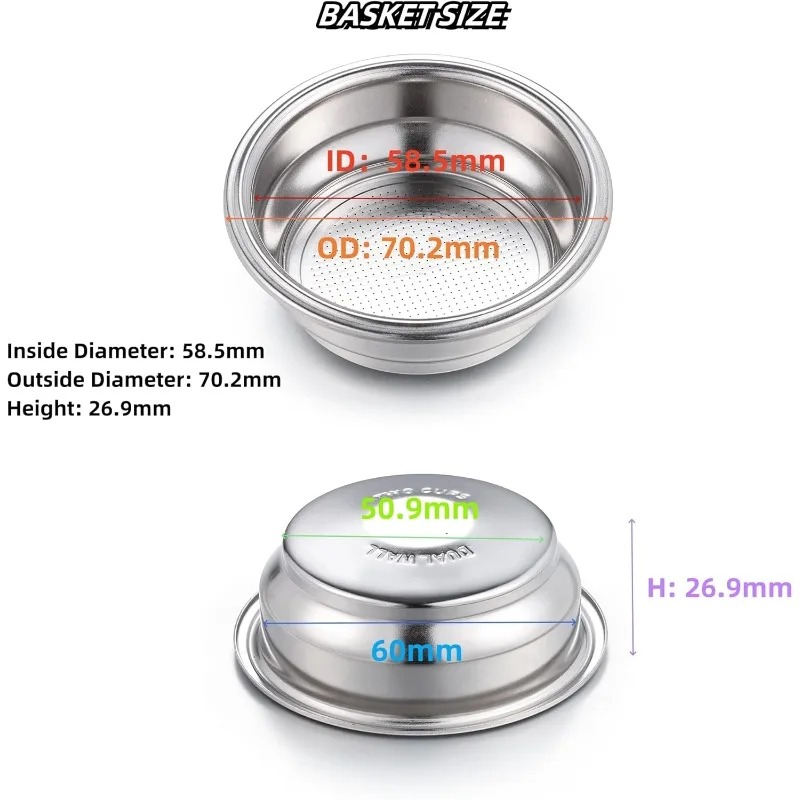 High Quality 2pcs 58mm Dual Wa - Coffee Extraction Equipment incelemesi ve fiyatı