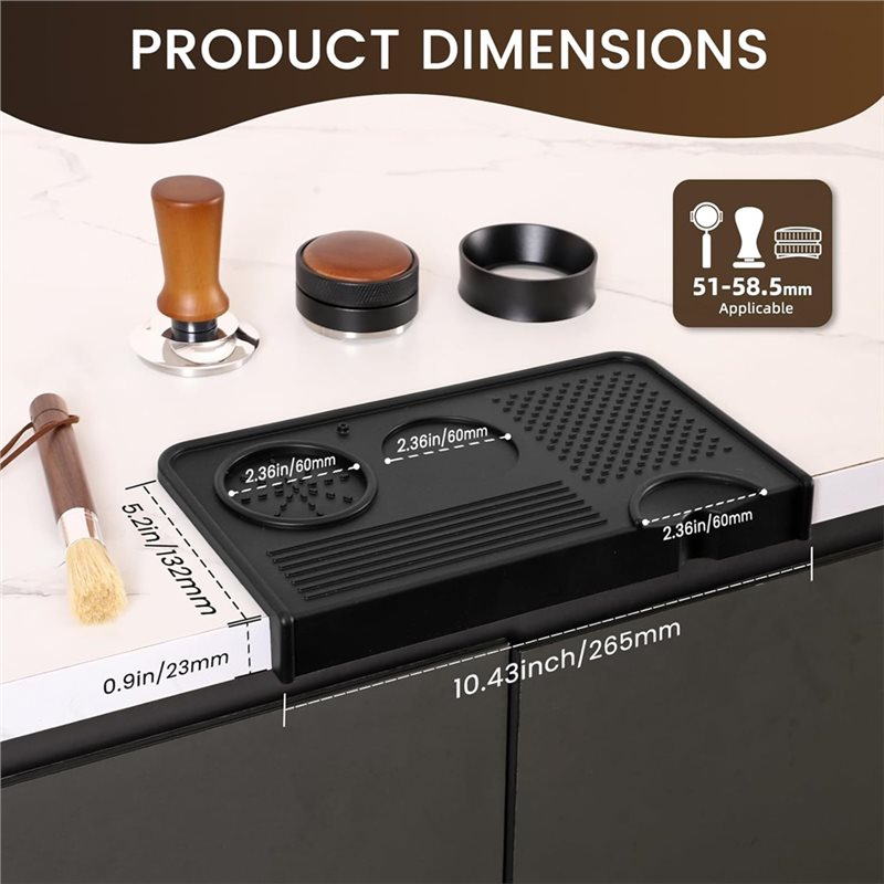 B17B Espresso Tamping Mat And  - Espresso Tamper Set incelemesi ve fiyatı