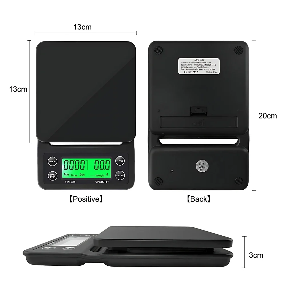 5/3kg LCD Electronic Drip Coff - Scale Drip Timer incelemesi ve fiyatı