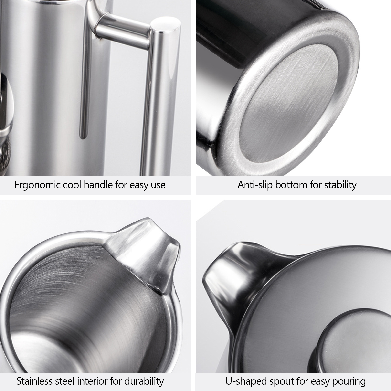 350ml/800ml/1000ml French Pres - Coffee Extraction Equipment incelemesi ve fiyatı