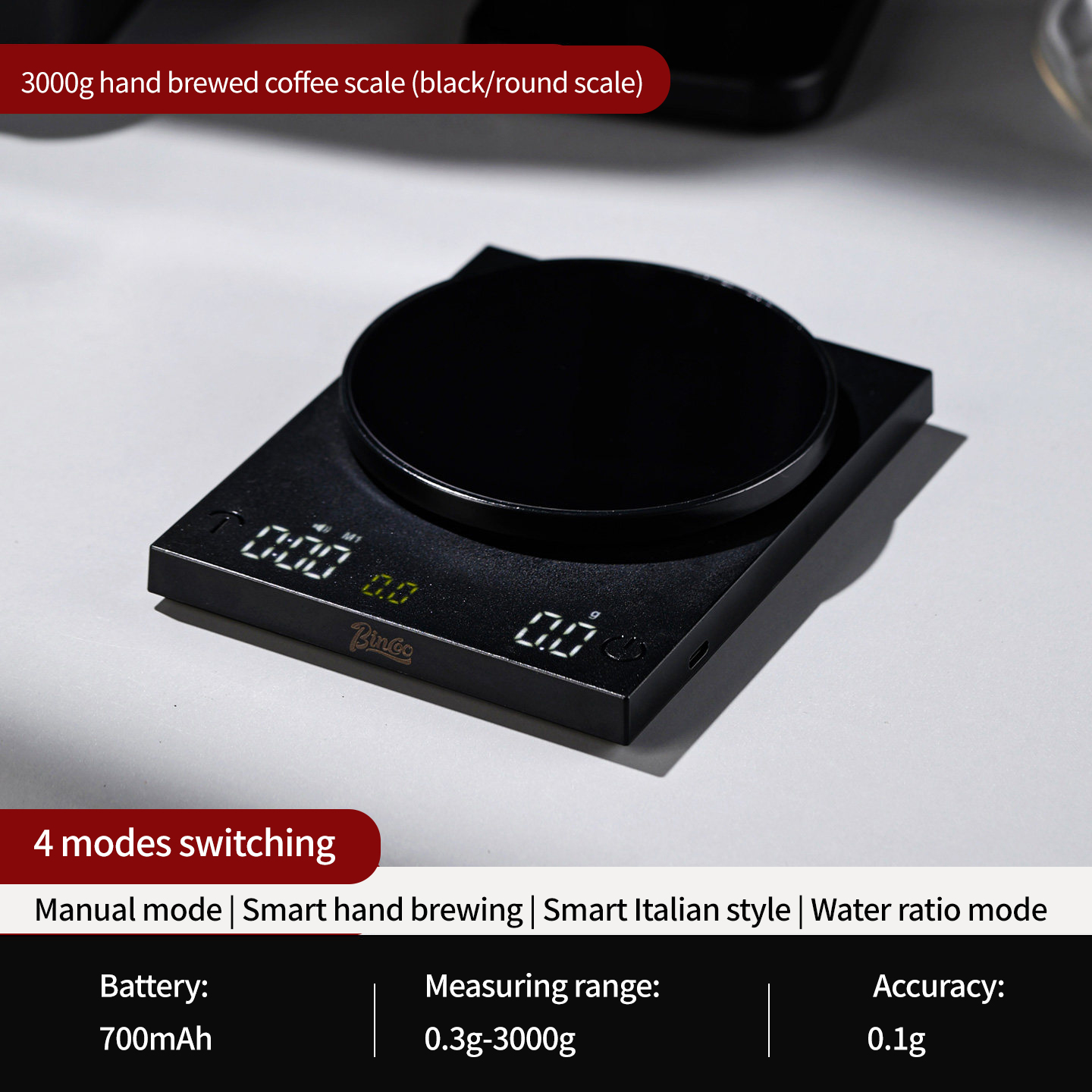 BINCOO Digital Coffee Scale 0. - Scale Drip Timer incelemesi ve fiyatı