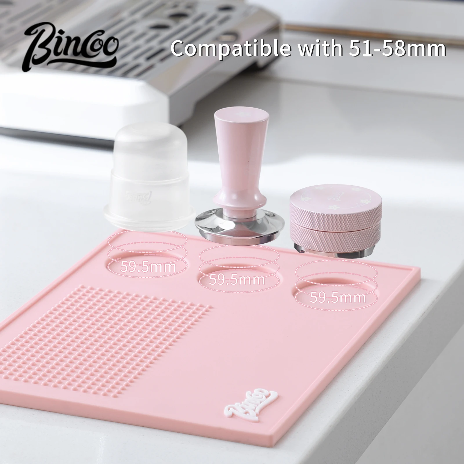 Bincoo Pink Espresso 51mm-58mm - Espresso Tamper Set incelemesi ve fiyatı